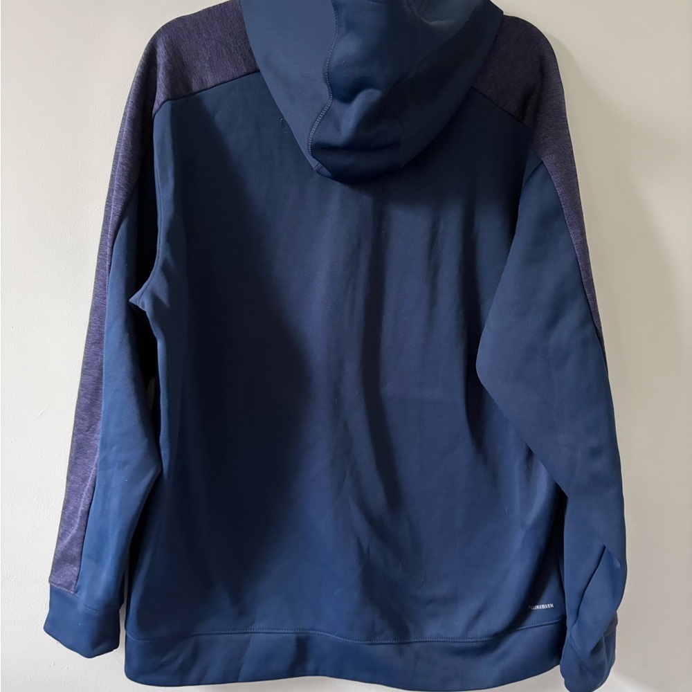 Adidas Men's Dark Blue Zip-Up Sweater - Picture 2 of 2